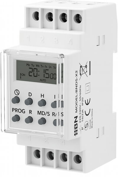 HBN Digitale Zeitschaltuhr für Hutschiene Schalttafeleinbau 3680W